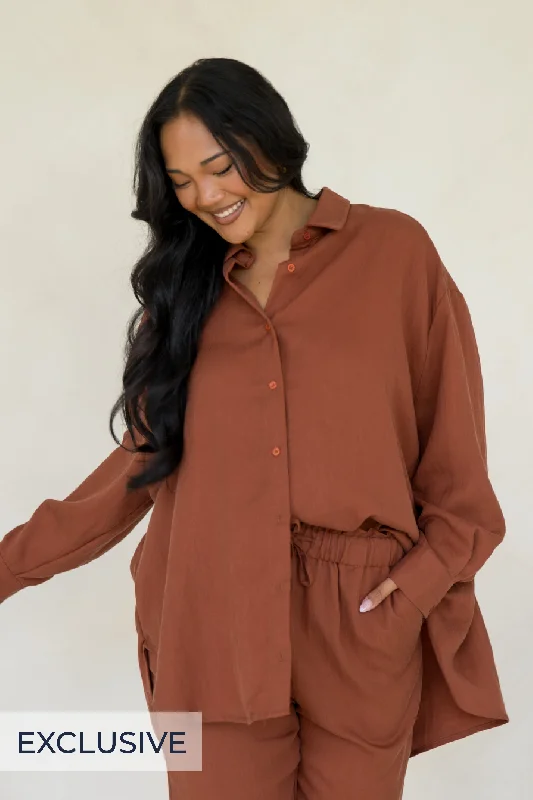Sustainable Fashion Extravaganza Amore Shirt | Espresso | FINAL SALE