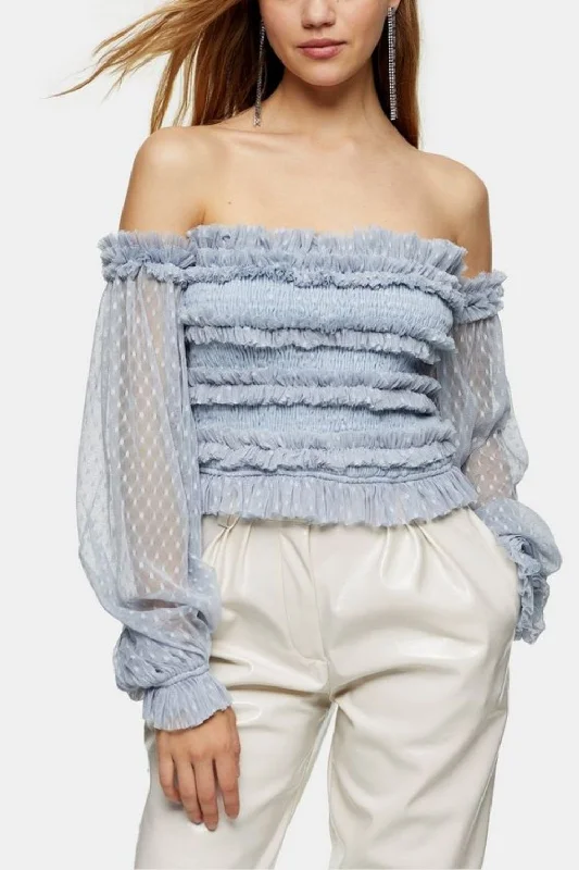 Effortless Style, Endless Impact Rolf Top in Blue Polka