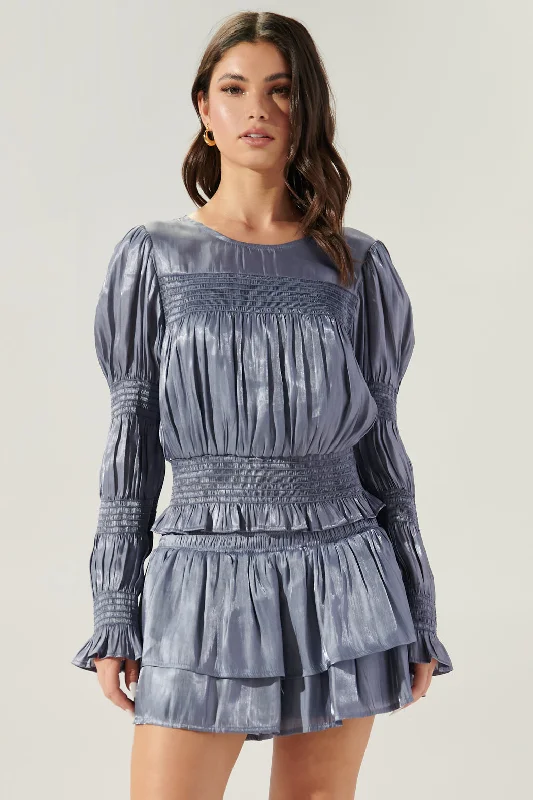 Luxury Fashion Dream Girl Waterfront Smocked Top