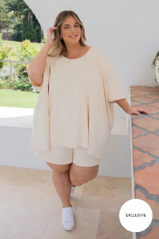 Insane Discount Onslaught Nice Lounge Top | Cream