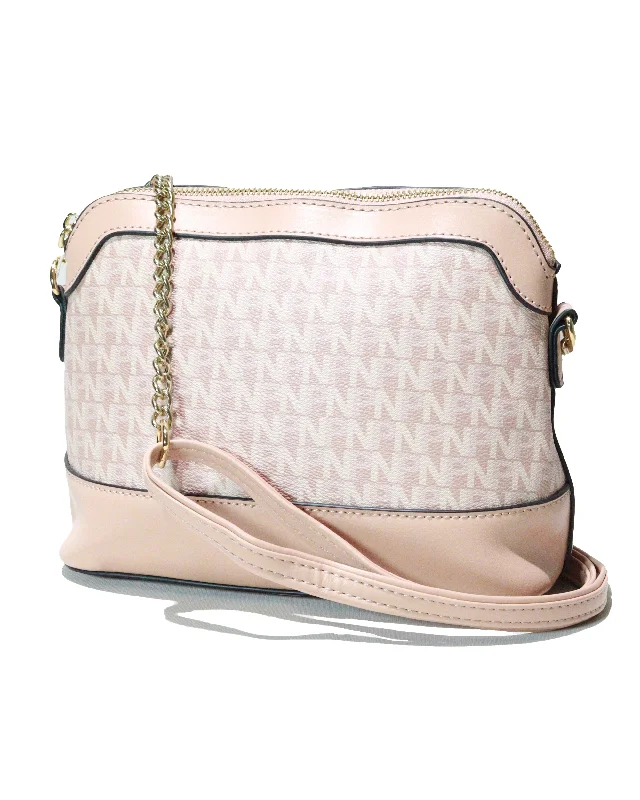 Sleek Style Discounts Pink Monogram Messenger Bag
