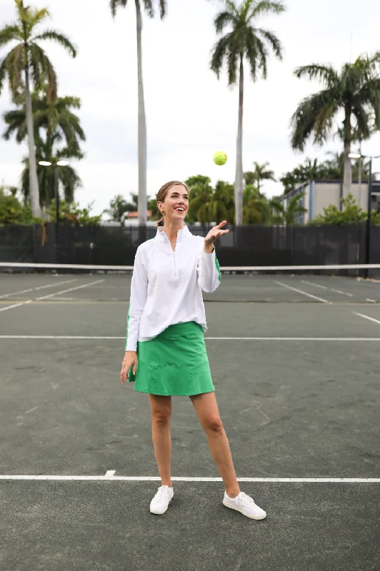 Bid Farewell To The Old Season The Pique Everett Quarter Zip in White