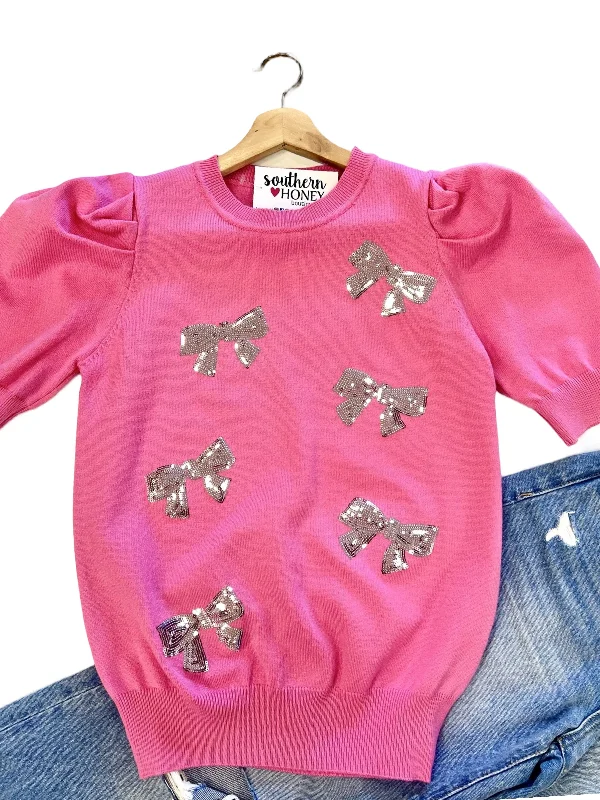 Urban Fashion The Sequin Bow Top
