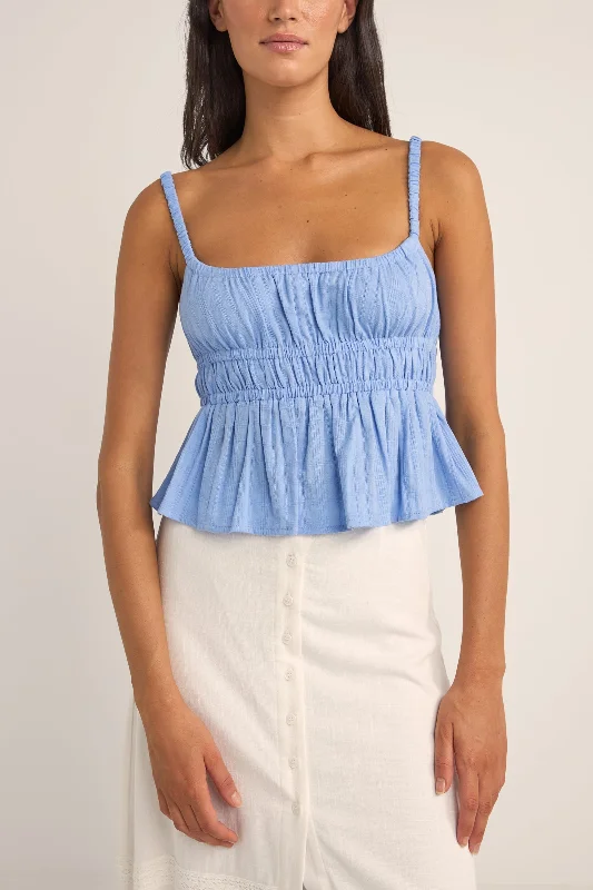 Modern Fashion Sale Tyler Baby Doll Top Cornflower