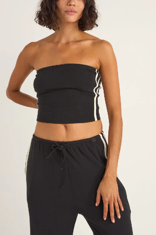 Exclusive Fashion Deals Track Bandeau Top Black