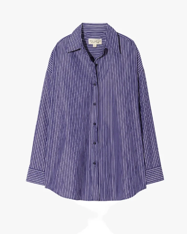 Street Style Discounts Mael Oversized Striped Shirt