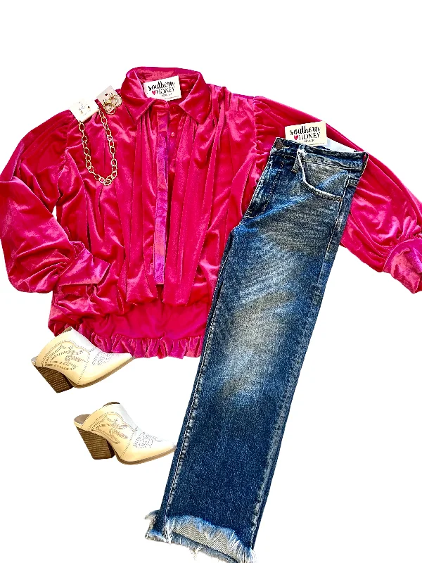 Contemporary Fashion Sale The Laura Velvet Top