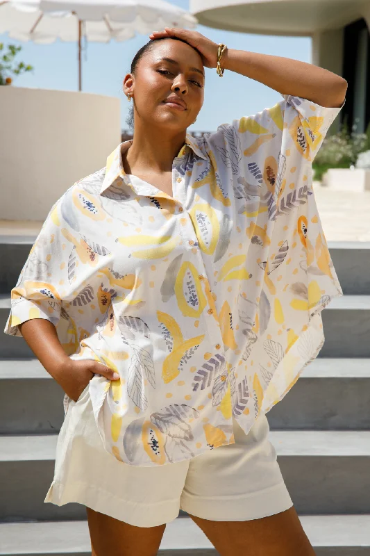 Budget-Friendly Fashion Florence Shirt | White Fruit Punch