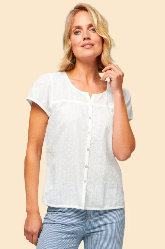Exclusive Sale Lisbon Cotton Dobby Shirt | White