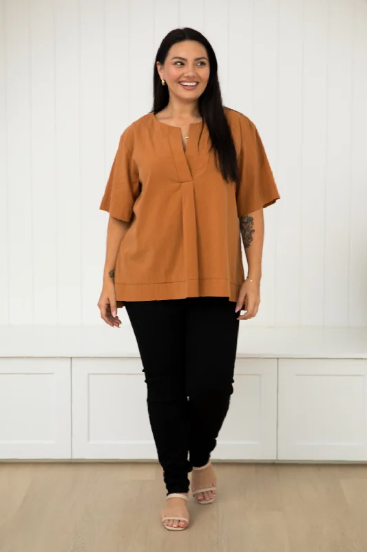 Relaxed Style Deals Zella Top | Butterscotch