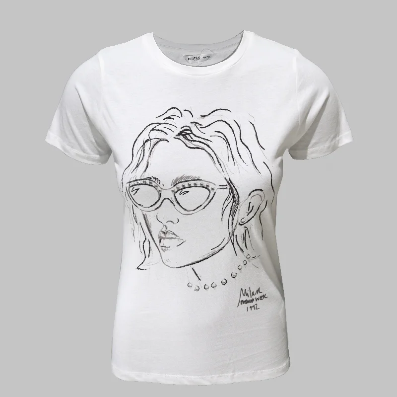 Fashion Sale Black Embellished T Shirt