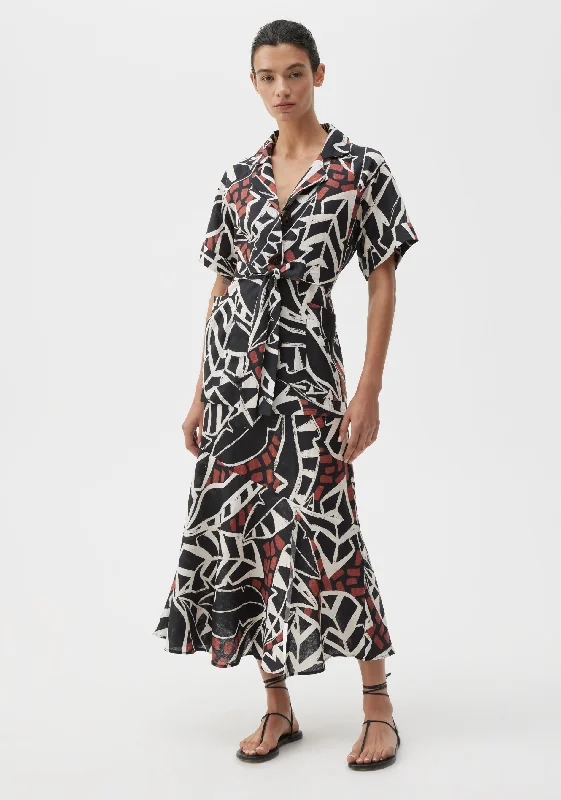 Unleash Your Trend Driven Style Malia Linen Shirt_Print