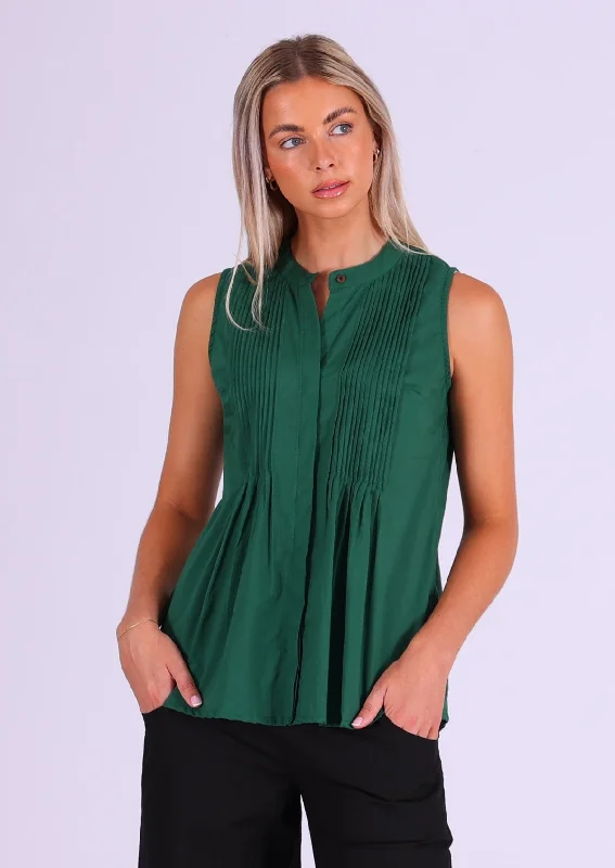 New Season Fashion Preview Sale Camille Top Hunter Green