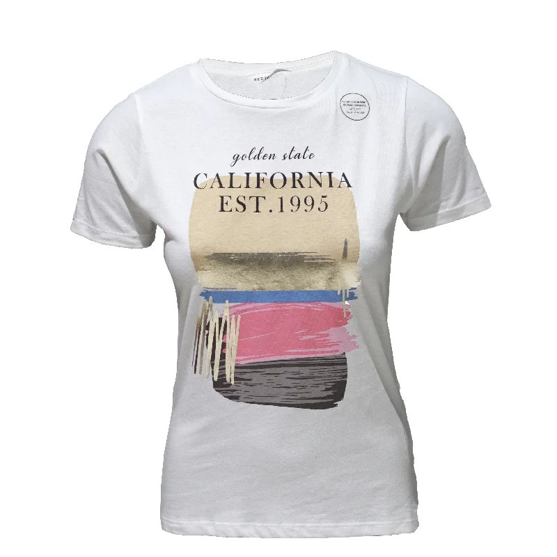Urban Style Promotions White Printed T Shirt