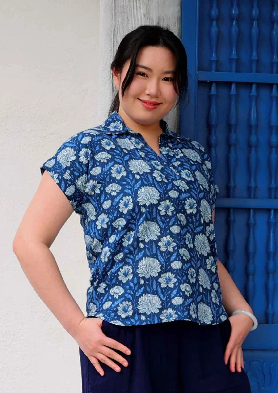 Fashionable Comfort Promotions Aria Top Blue Meadow