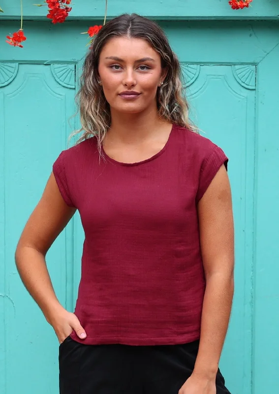 Seize Bargains Chloe Top Tibetan Red
