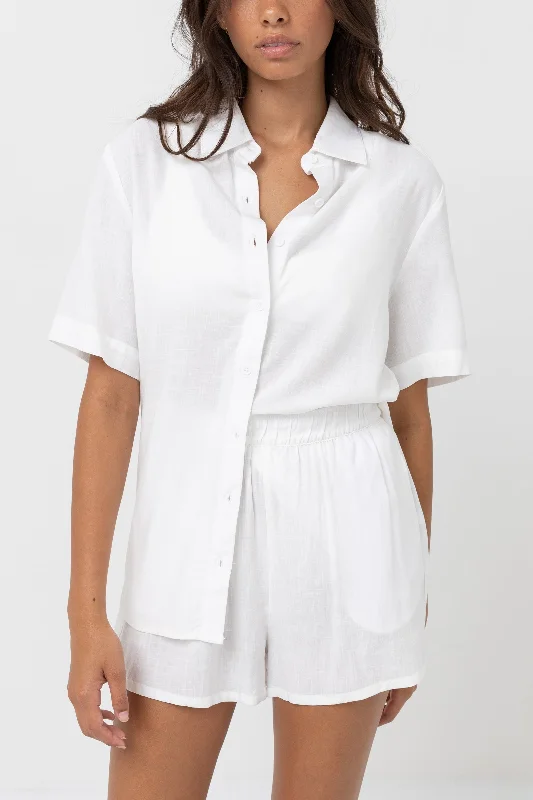 High-End Style Discounts Classic Lounge Shirt White