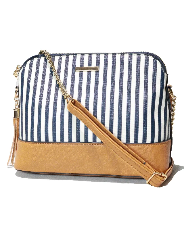 Budget Friendly Navy and White Nautical Bag