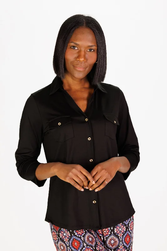 Absurdly Cheap Sale The Birdie Top in Black