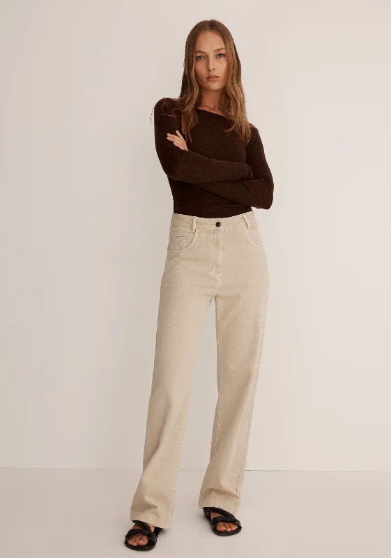 Latest Fashion Morri Merino Round Neck_Chocolate
