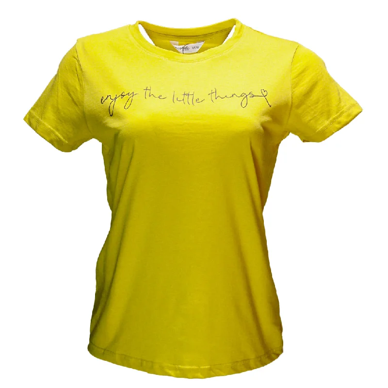 Best Deals Of The Season Yellow Printed T Shirt