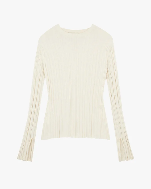 Must-Have Style Discounts Evie Silk Cotton Rib Top