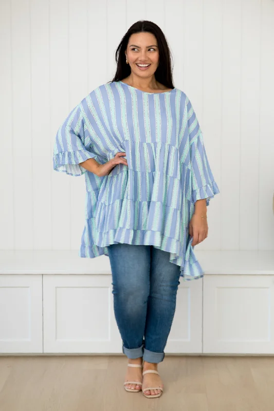 Street Style Discounts Sofia Top | Blue Eternity