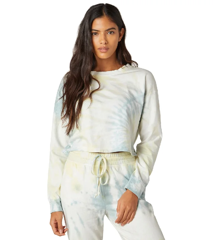Women's Vintage Clothes Beyond Yoga Weekend Boxy Cropped Pullover
