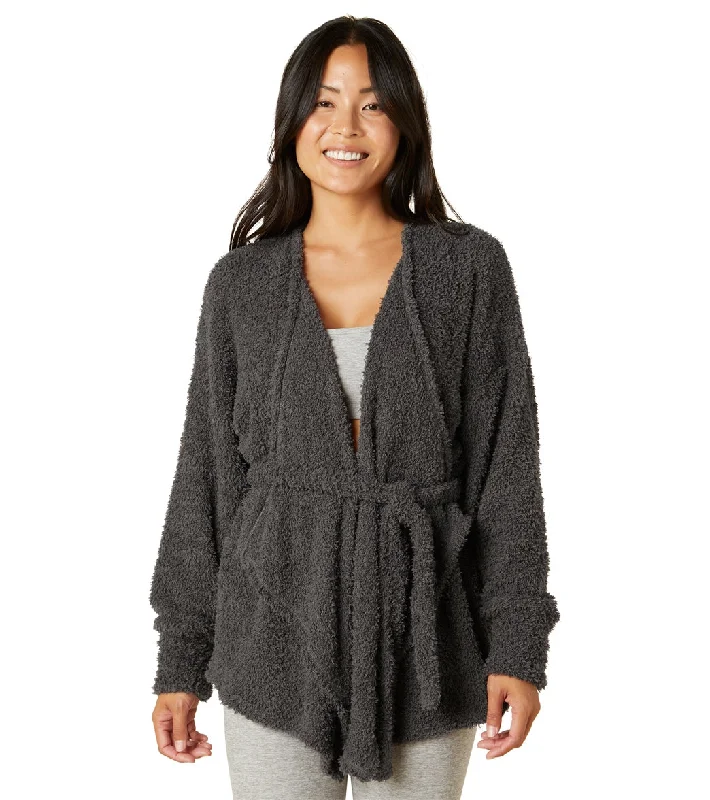 Women's Fashionable Clothing Sets Beyond Yoga Wrap Me Up Cardigan Charcoal
