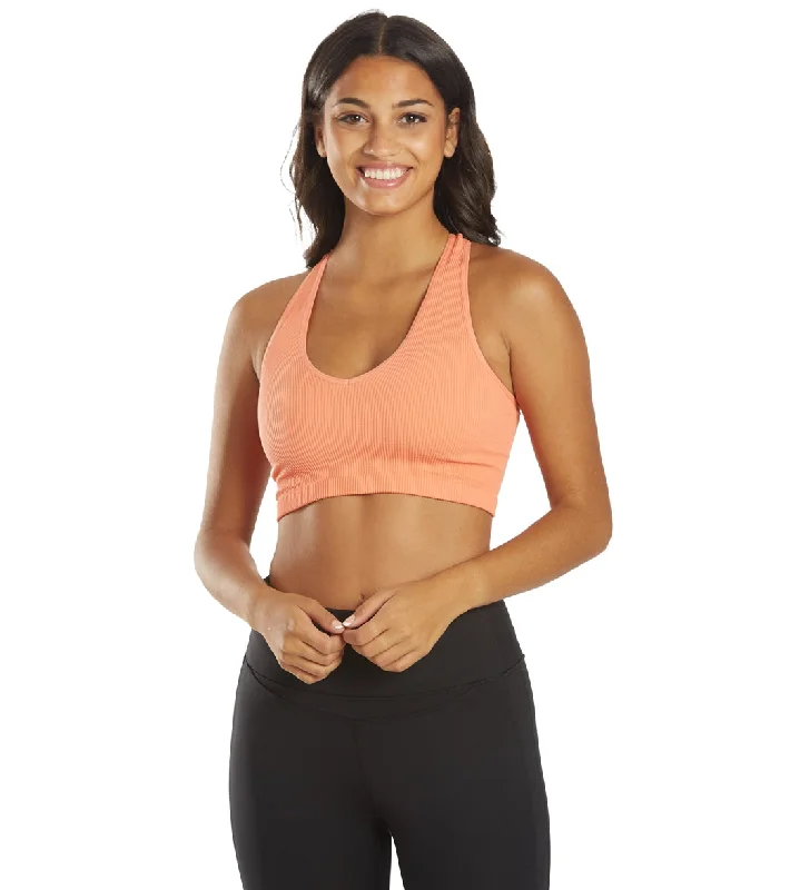 Modern Women's Clothes Free People Free Throw Yoga Crop Coral Reef