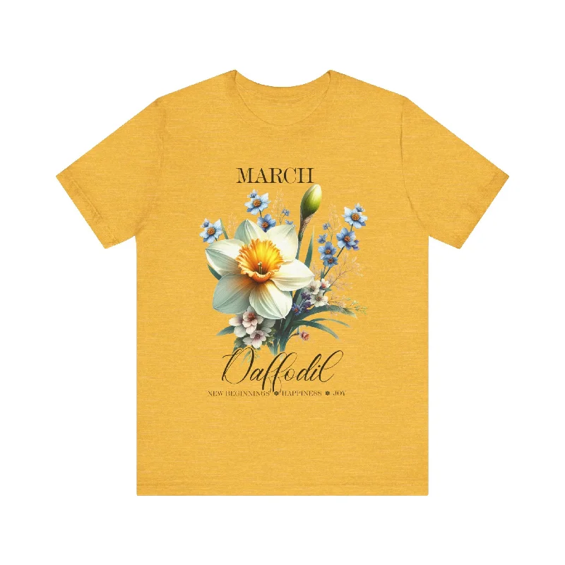Classic Women's Clothing Styles March Daffodil Flowers T-Shirt