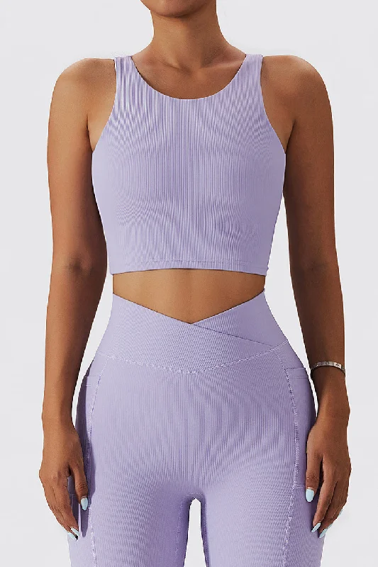 Formal Clothing For Women Seamless Backless Crop Tank Top