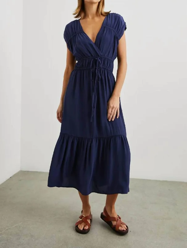 Daily Essentials Aletta Dress In Admiral Blue