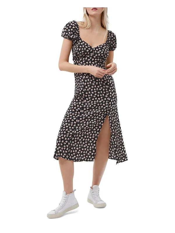 Stylish And Comfortable Clothing For Women Aura Womens Floral Drape Midi Dress