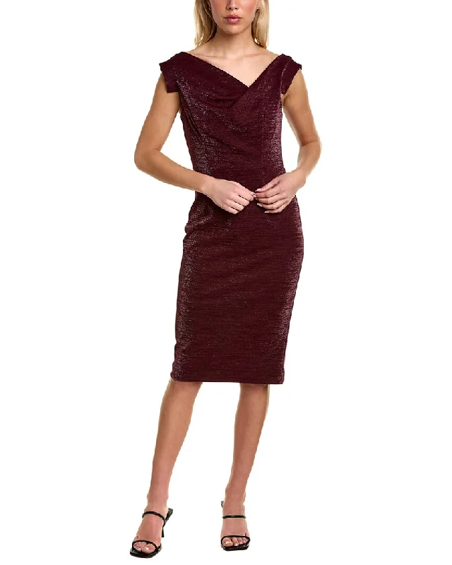 Women's Casual Wear Clothes Black Halo Jackie O Midi Dress