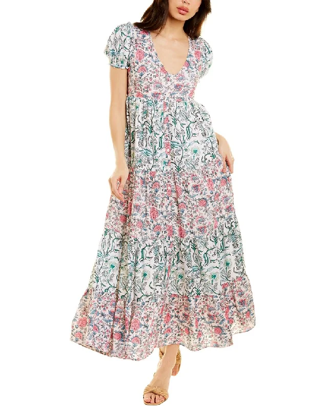 Stylish Women's Clothing Celina Moon Tiered Midi Dress
