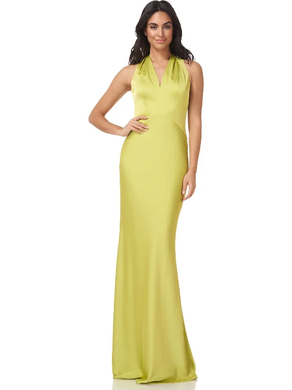 Women's Clothing For Work Fallon Womens V Neck Maxi Evening Dress