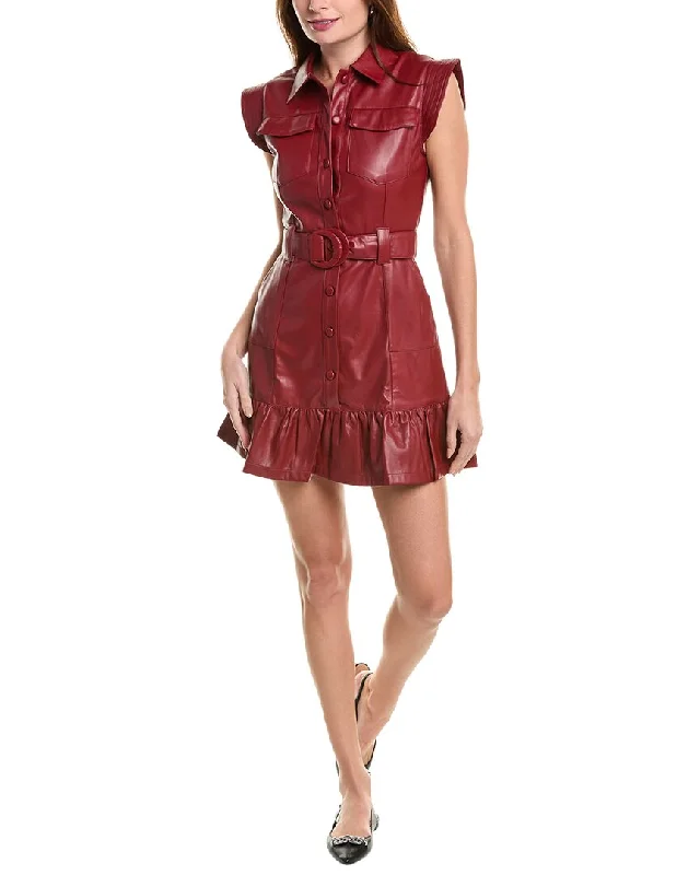 Women's Vintage-Inspired Clothing FATE Belted Mini Dress