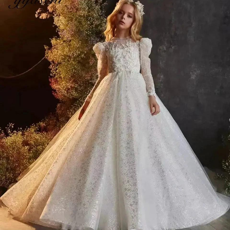 Women's Athletic Clothes Luxury Long Sleeve Tulle Flower Girl Dress with Beaded Applique© – Perfect for Weddings, Birthdays, Communion, and Special Occasions Women's Athletic Clothes Luxury Long Sleeve Tulle Flower Girl Dress with Beaded Applique© – Perfect for Weddings, Birthdays, Communion, and Special Occasions