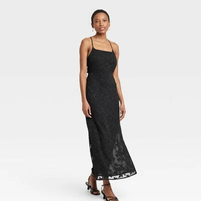 Online Impressions Boutique New - A New Day Women's Jacquard Maxi Summer Slip Dress Sundress