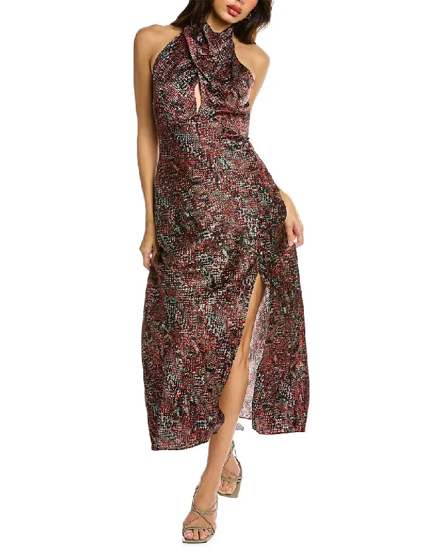 Women's Night-Out Clothes Nicholas Aline Cross Over Silk Midi Dress
