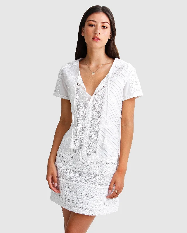 Tailored Clothing For Women Summer Forever Mini Dress - White
