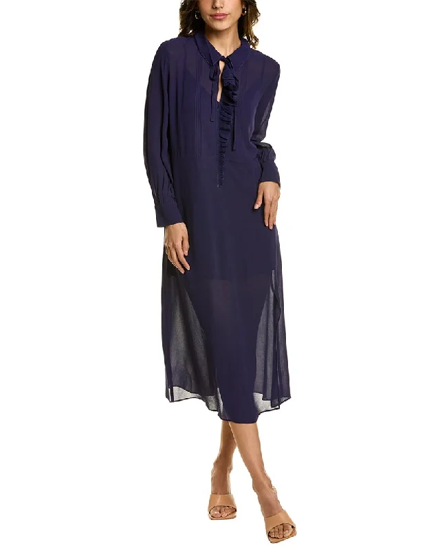 Women's Loungewear Clothes Ted Baker Asymmetrical Ruffle Midi Dress