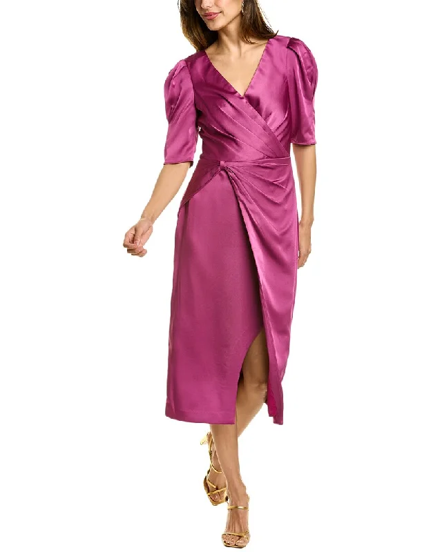 Fashion-Forward Women's Clothing Theia Ina Cocktail Midi Dress