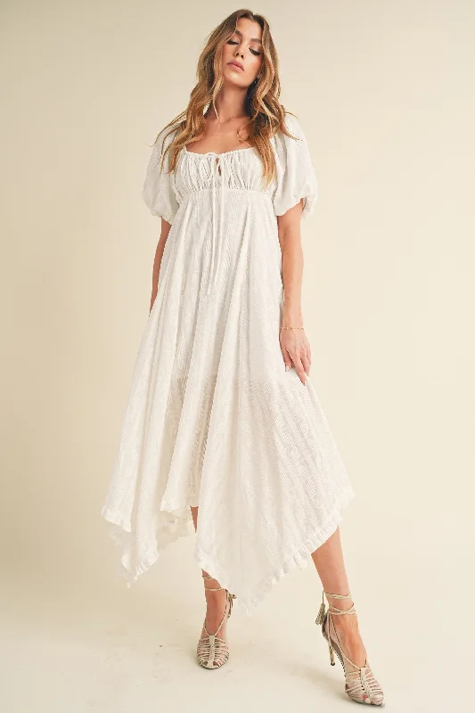 Women's Night-Out Clothes White Flowy Dress