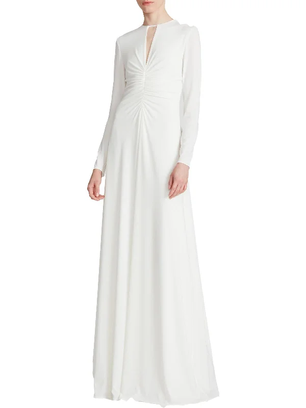 Women's Vacation Clothes Womens Cutout Maxi Evening Dress