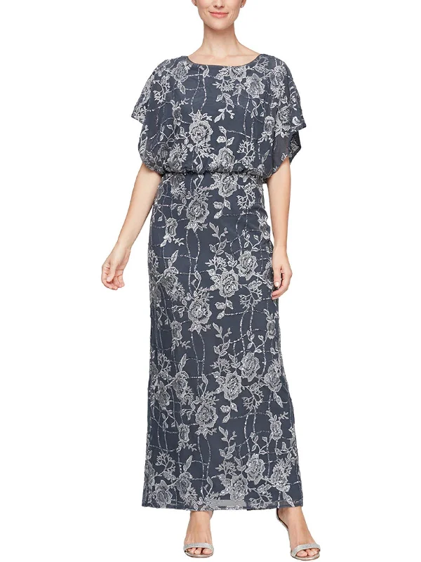 Women's Clothing For Special Occasions Womens Lace Full Length Evening Dress