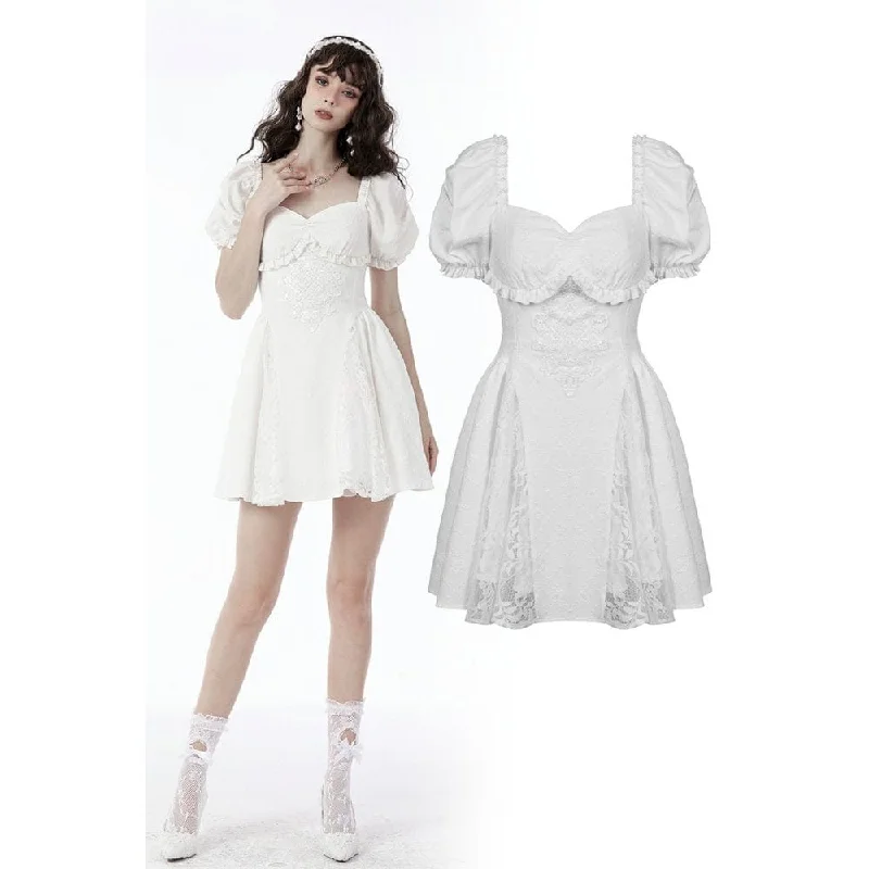 Women's Clothing For Everyday Wear Women's Lolita Square Collar Puff Sleeved Princess Dress Wedding Dress Women's Clothing For Everyday Wear Women's Lolita Square Collar Puff Sleeved Princess Dress Wedding Dress