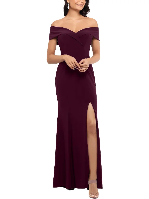 Comfortable Women's Clothes Womens Off-The-Shoulder Sheath Formal Dress