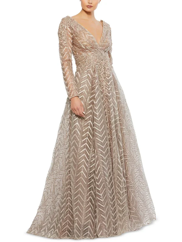 Boho Chic Fashion Womens Sequined Evening Dress